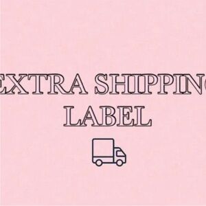 Extra Shipping Label Pink Graphic